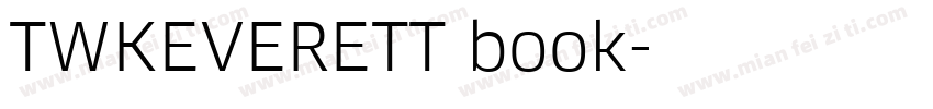 TWKEVERETT book字体转换